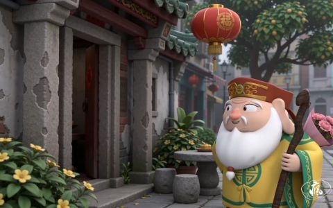 萌小福日常|土地公送花